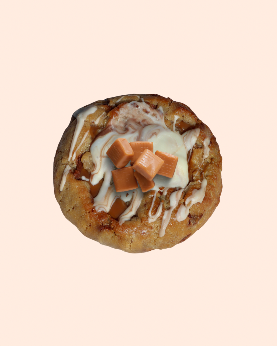 Caramel & White Chocolate Chunky Filled Cookie