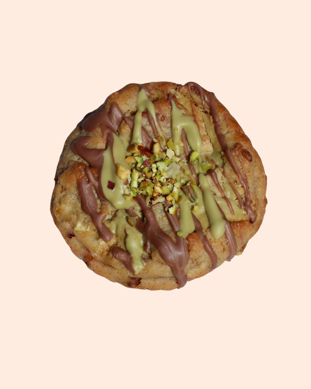 Pistachio & Milk Choc Chunky Filled Cookie